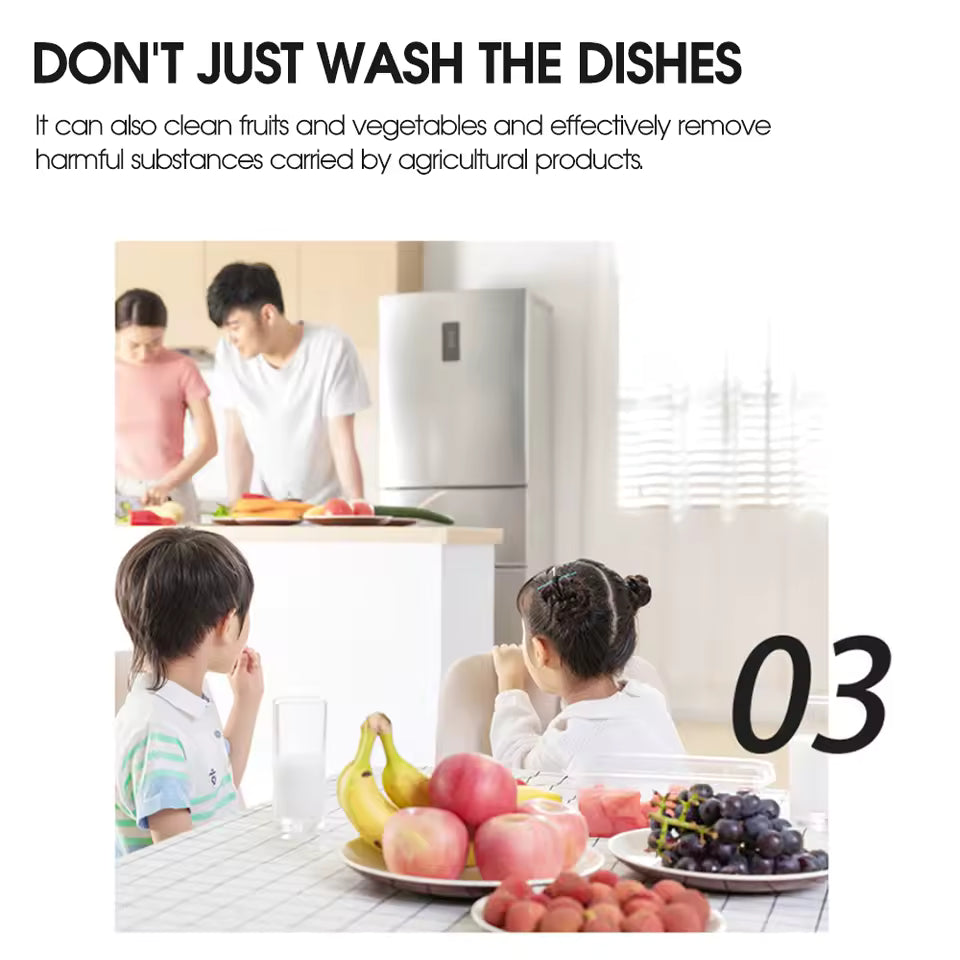 UltraCLEAN™ Portable Ultrasonic Washer — Dishes, Produce & Small Laundry
